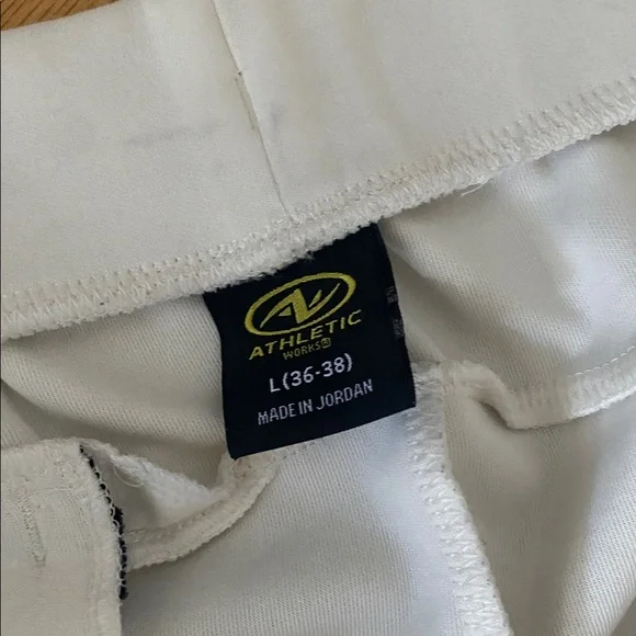 Athletic Works Men's White Ivory Joggers Large - Picture 3 of 7